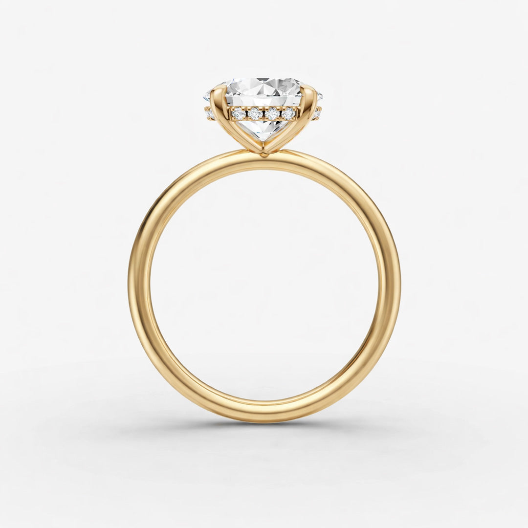 Hidden Halo Ring - Round