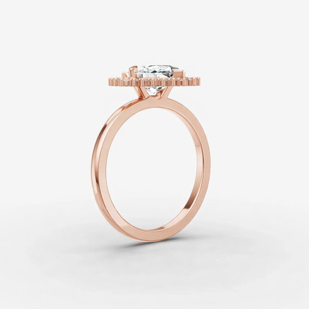Halo Ring - Marquise