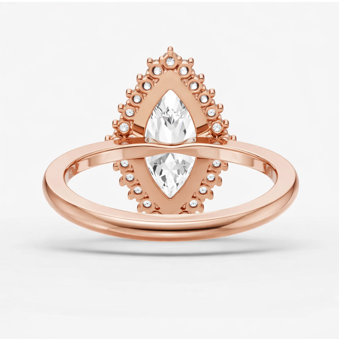 Halo Ring - Marquise