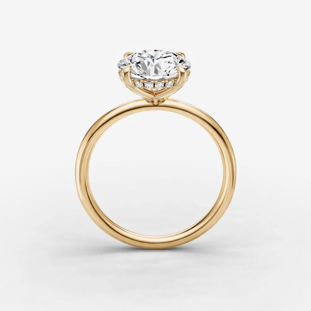 Hidden Halo Ring - Round
