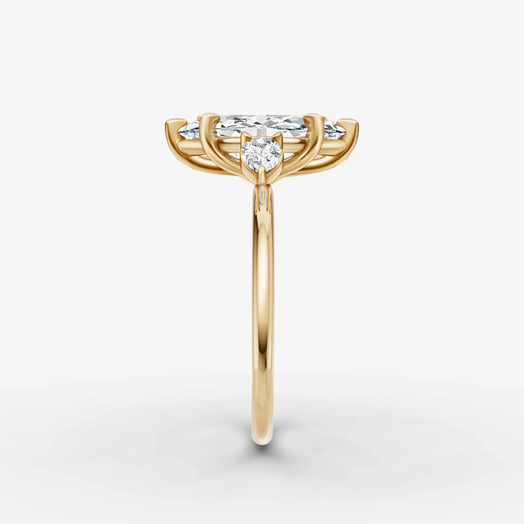 Three Stone Ring - Marquise