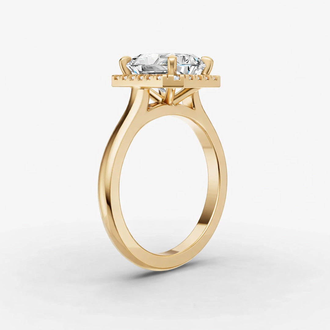 Halo Ring - Emerald