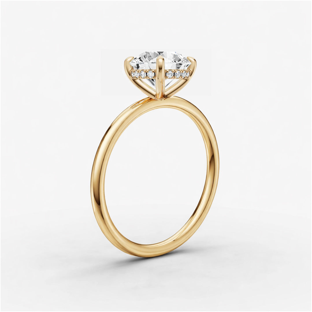 Hidden Halo Ring - Round