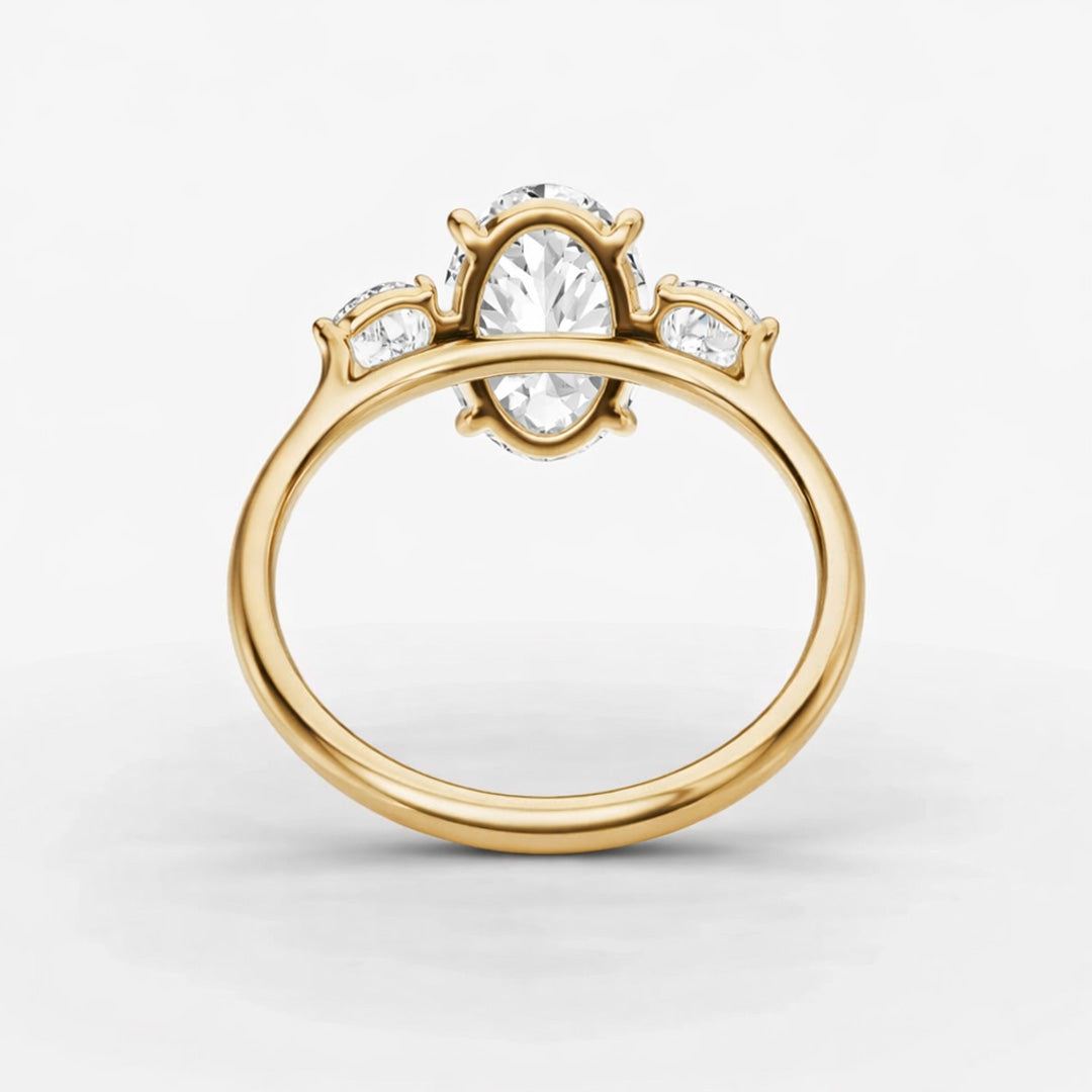 Three Stone Ring - Oval