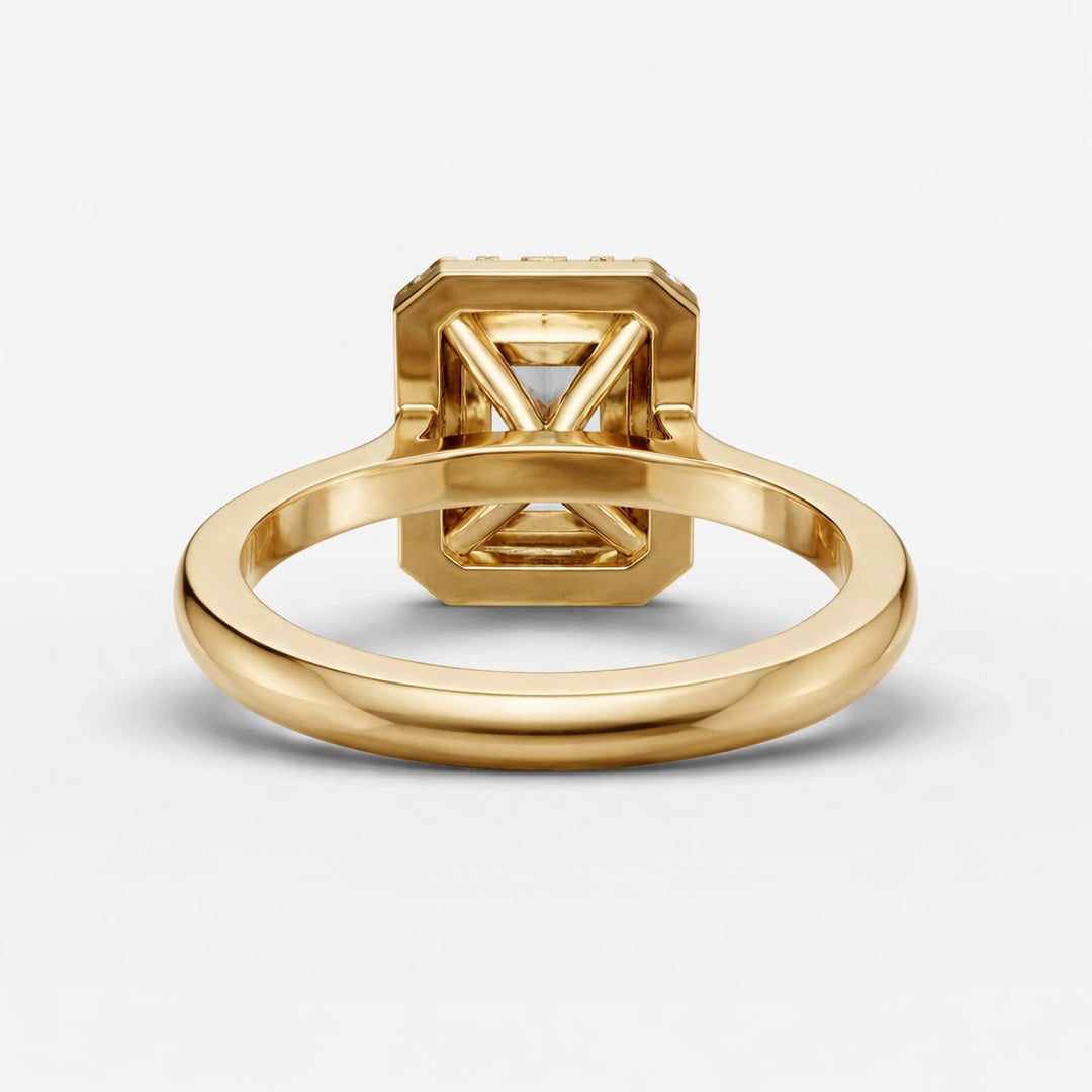 Halo Ring - Emerald