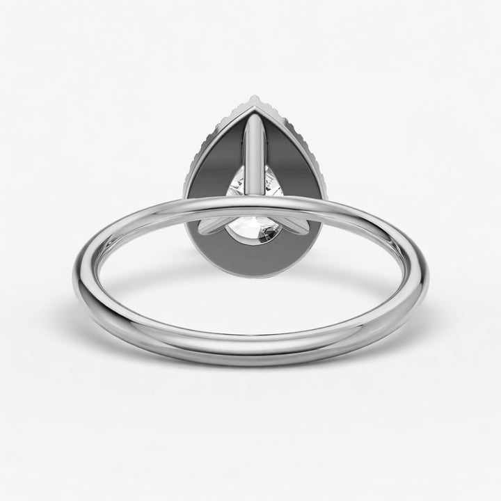 Halo Ring - Pear