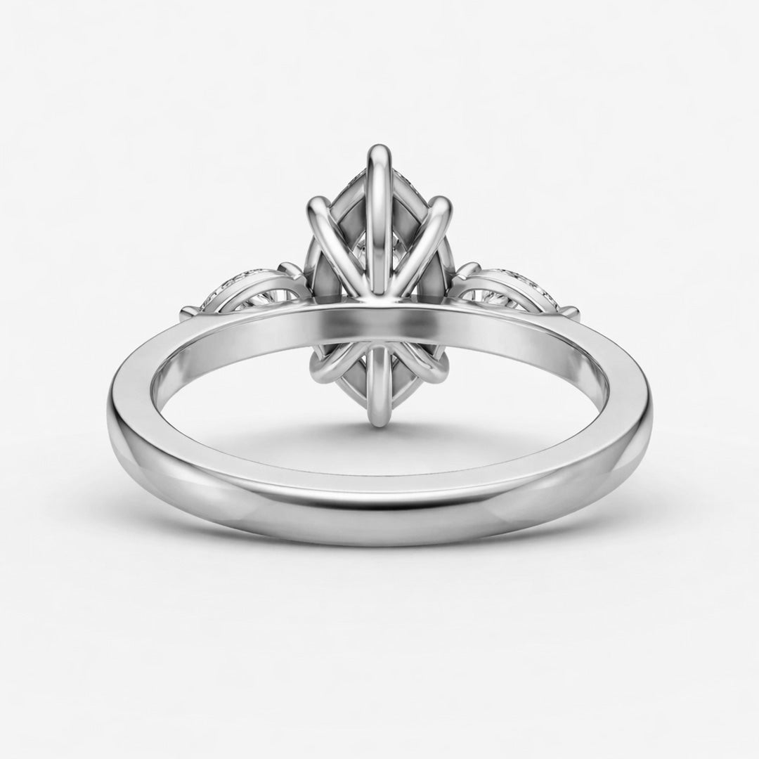 Three Stone Ring - Marquise