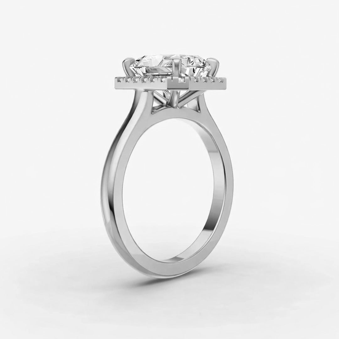 Halo Ring - Emerald