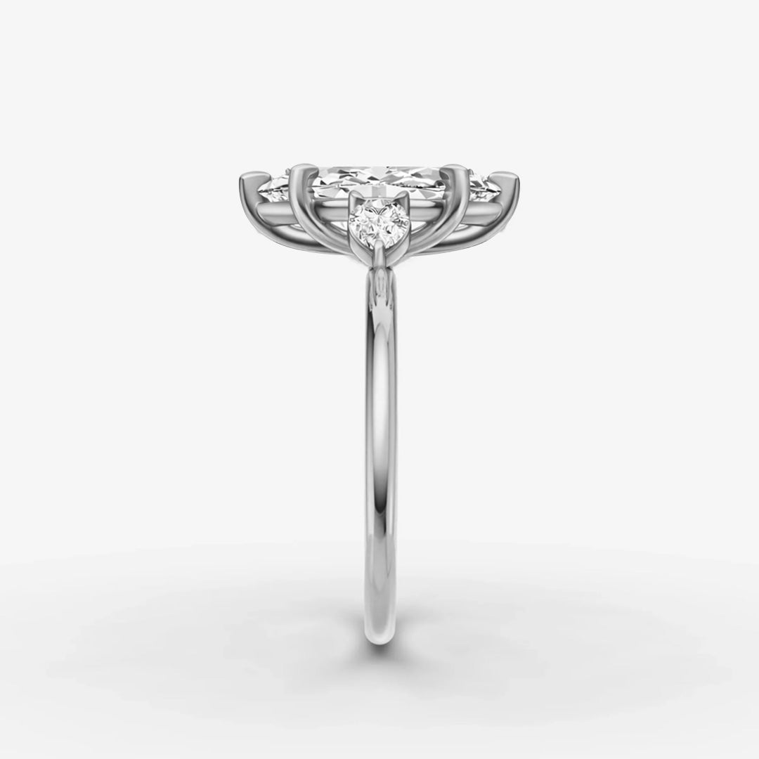 Three Stone Ring - Marquise
