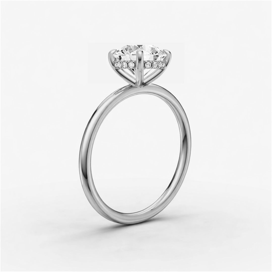 Hidden Halo Ring - Round
