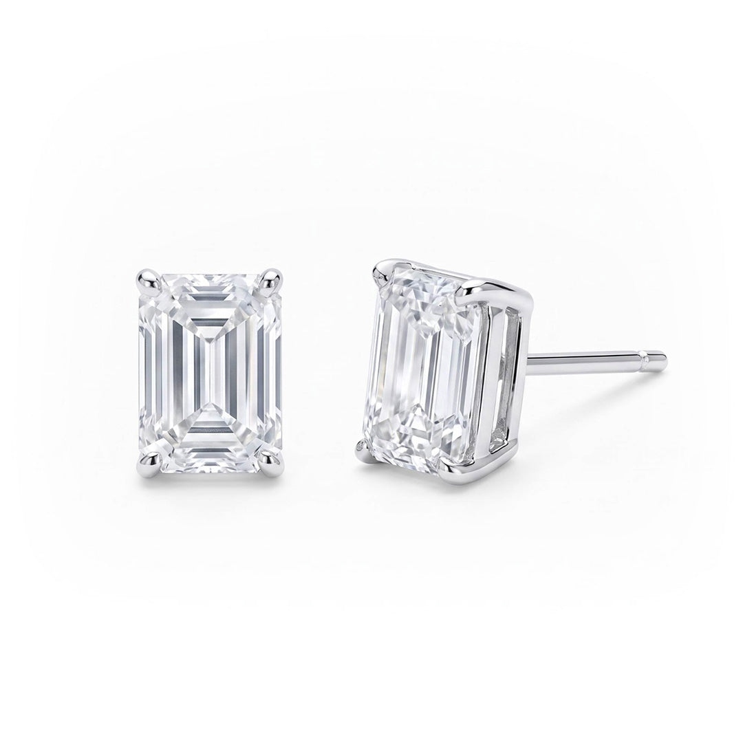 Fancy Cut Lab Grown Diamond Stud Earrings