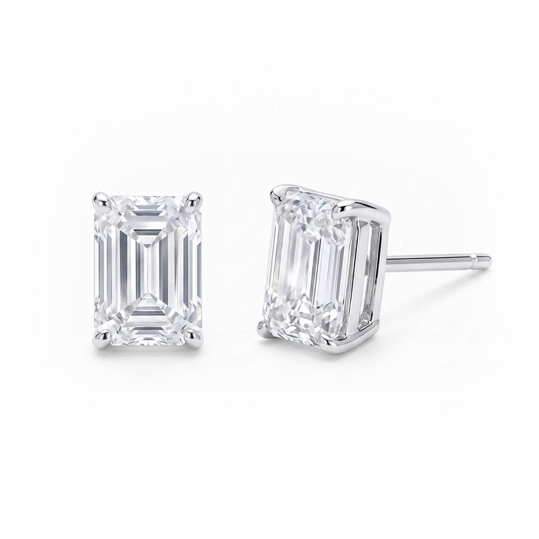 Fancy Cut Lab Grown Diamond Stud Earrings