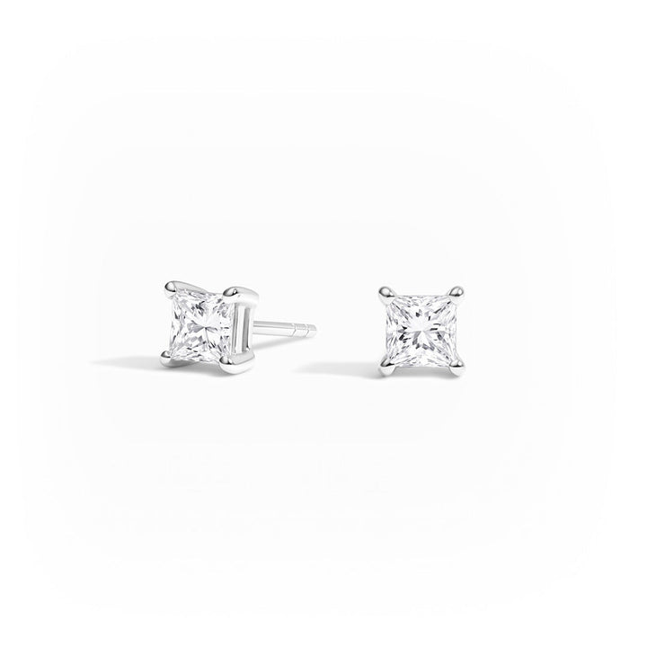 Fancy Cut Lab Grown Diamond Stud Earrings