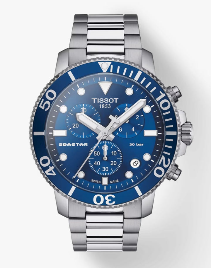 Tissot Seastar 1000 Chronograph — Blue Dial | T1204171104100