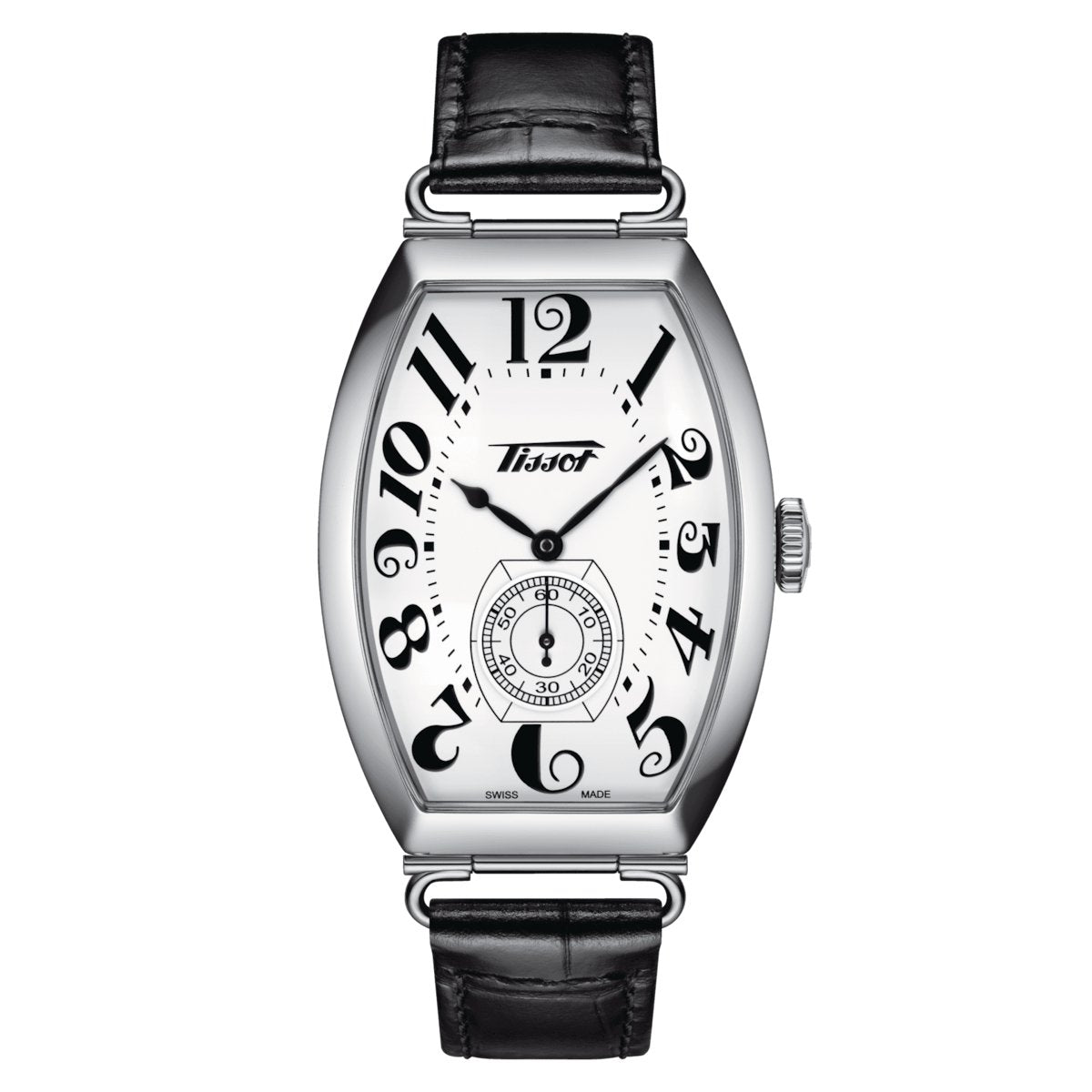 Tissot Heritage Porto Hand-Wound — White Dial, Black Leather | T1285051601200