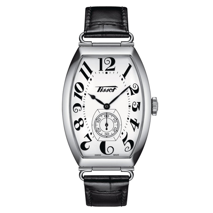 Tissot Heritage Porto Hand-Wound — White Dial, Black Leather | T1285051601200