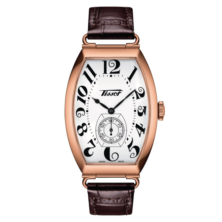 Tissot Heritage Porto Hand-Wound — White Dial, Brown Leather | T1285053601200