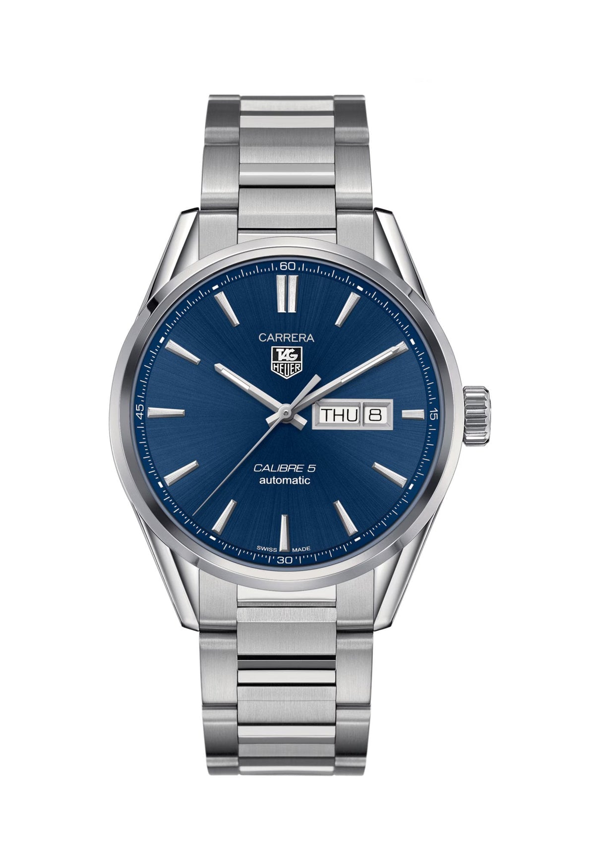 Pre-Owned TAG Heuer Carrera Calibre 5 Automatic — Blue Dial | WAR201E.BA0723