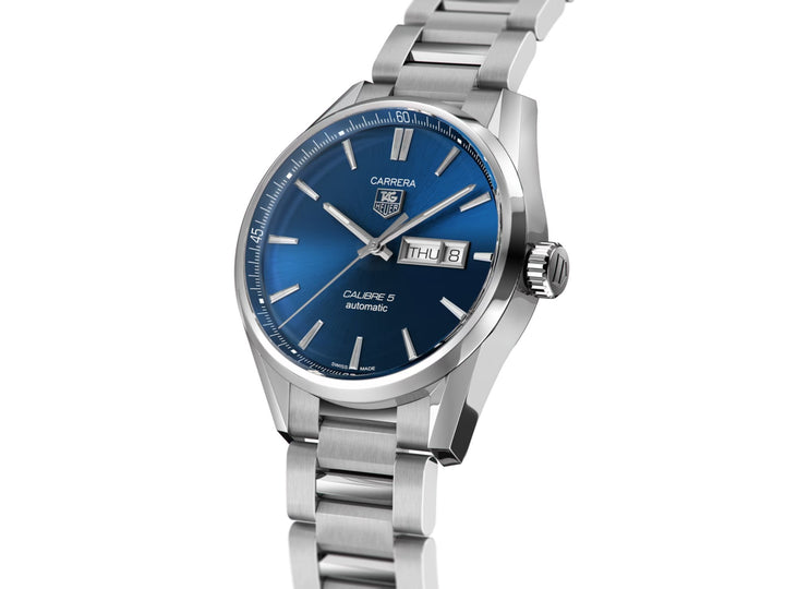 Pre-Owned TAG Heuer Carrera Calibre 5 Automatic — Blue Dial | WAR201E.BA0723