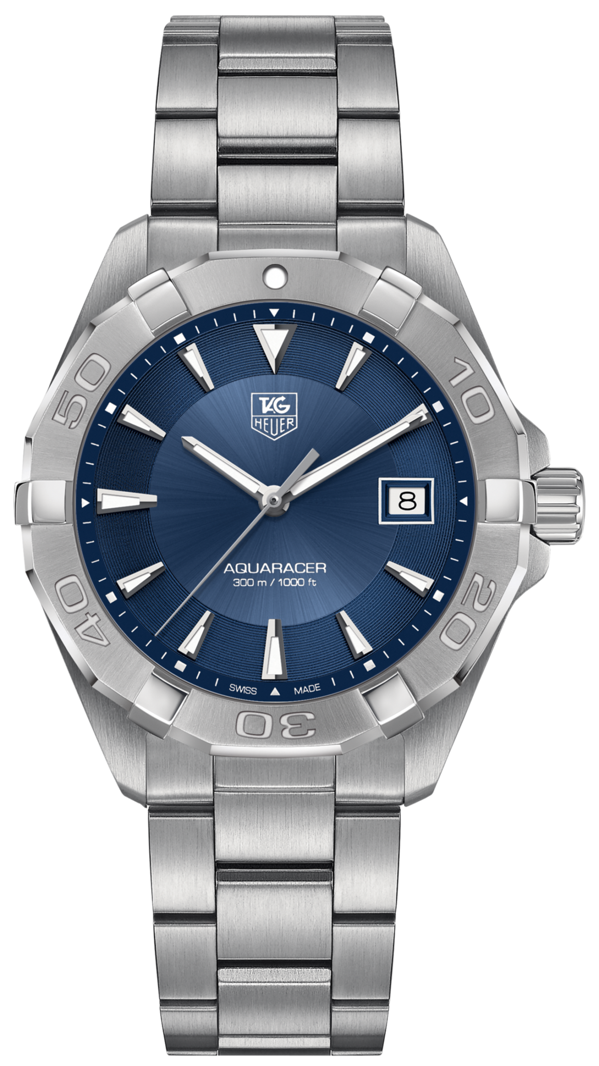 Pre-Owned TAG Heuer Aquaracer 41mm Quartz — Blue Dial | WAY1112.BA0928