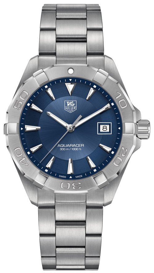 Pre-Owned TAG Heuer Aquaracer 41mm Quartz — Blue Dial | WAY1112.BA0928
