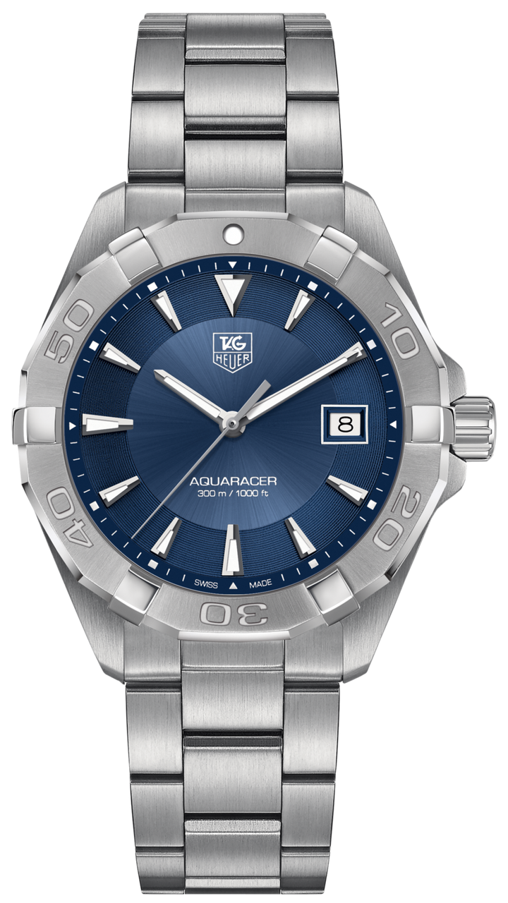 Pre-Owned TAG Heuer Aquaracer 41mm Quartz — Blue Dial | WAY1112.BA0928