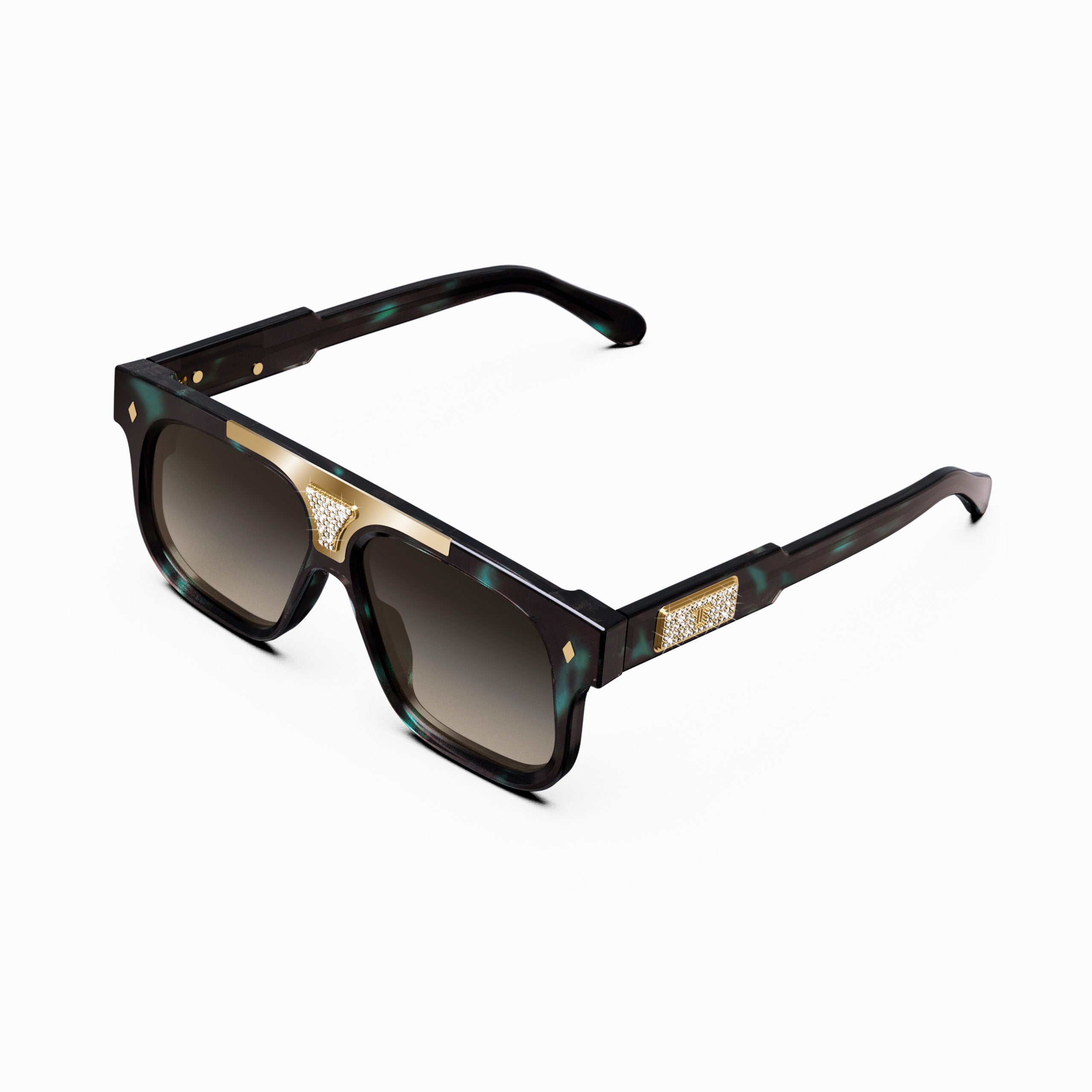 定価11万 新品 CAREERING GLASS OF DIAMOND GOD Zeus Diamond Sunglasses – THEIAN