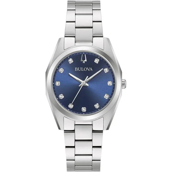 Bulova Surveyor 31mm — Blue Dial, 11 Diamond Markers | 96P229