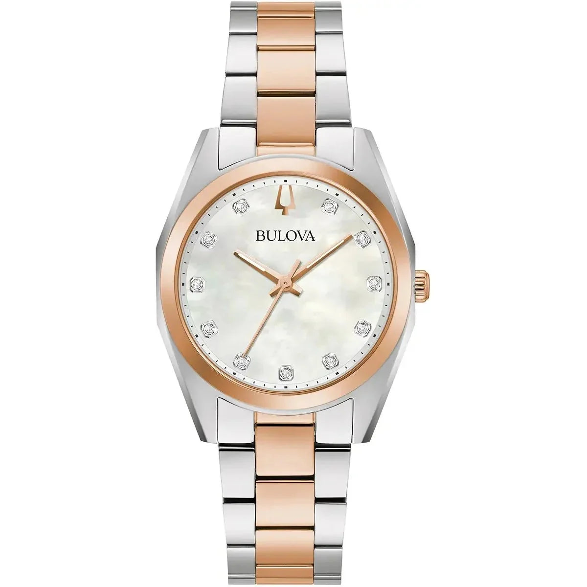 Bulova Surveyor — Mother-of-Pearl, Two-Tone Diamond Dial | 98P207