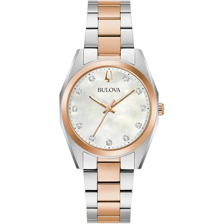 Bulova Surveyor — Mother-of-Pearl, Two-Tone Diamond Dial | 98P207