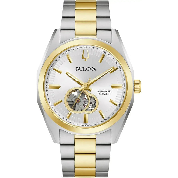 Bulova Surveyor Automatic — Two-Tone, Open-Heart | 98A284