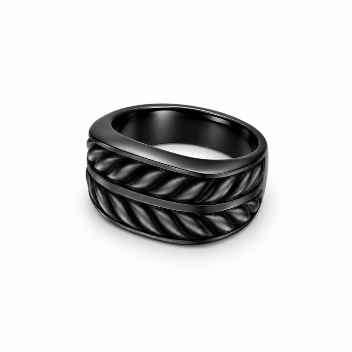Ascendant Band Ring — Black Titanium