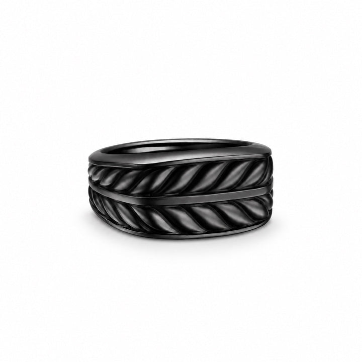 Ascendant Band Ring — Black Titanium — Black titanium · 12.5mm