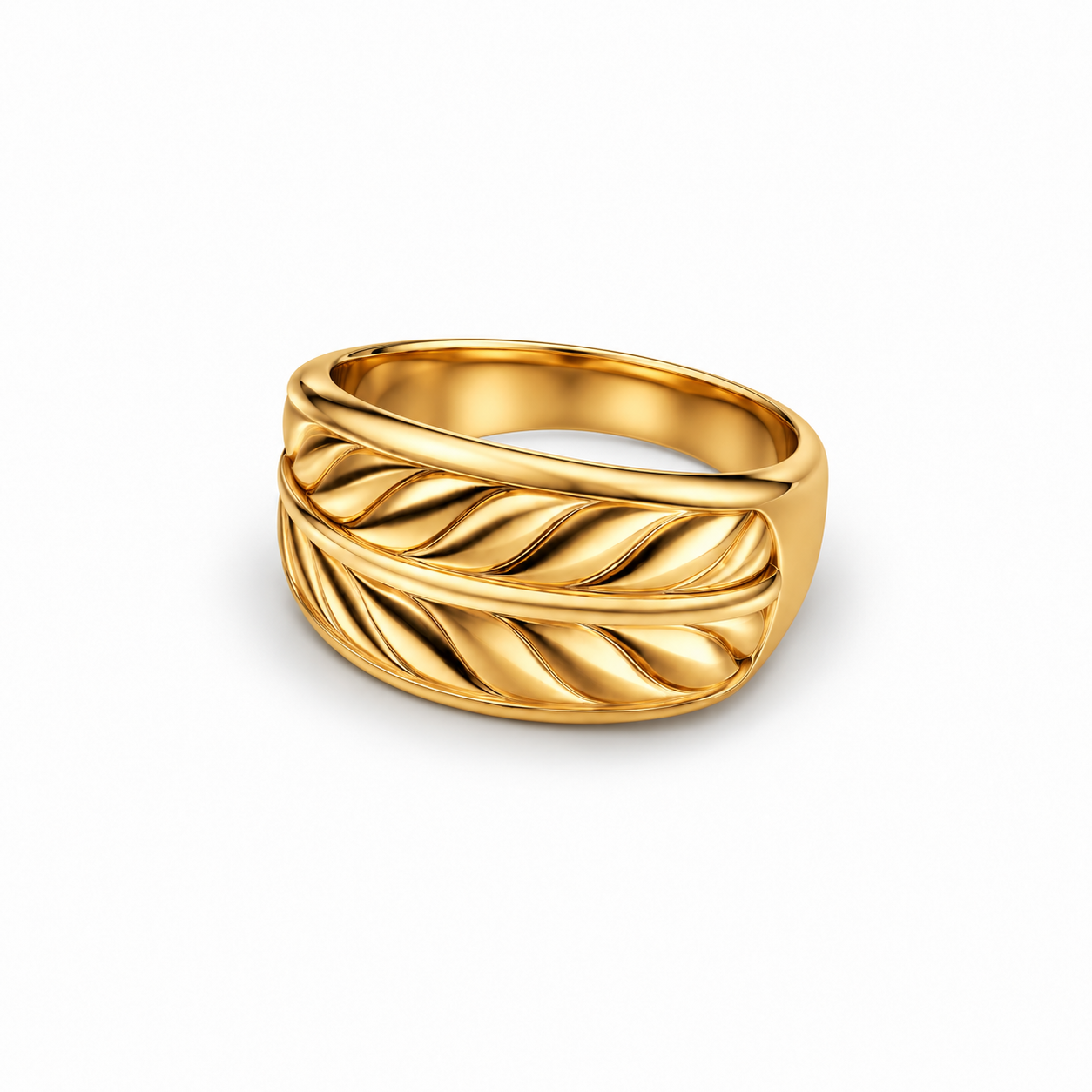 Ascendant Band Ring — Yellow Gold