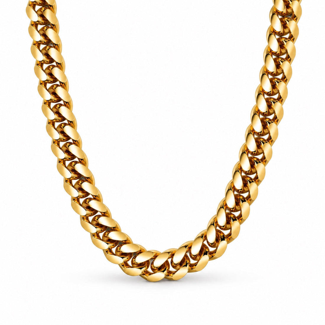 THEIAN Cuban Chain — Gold · 8mm — Gold finish · 8mm · 22 inches