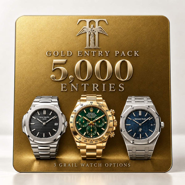 THEIAN Gold Entry Pack - 5,000 digital giveaway entries, three watch prize options