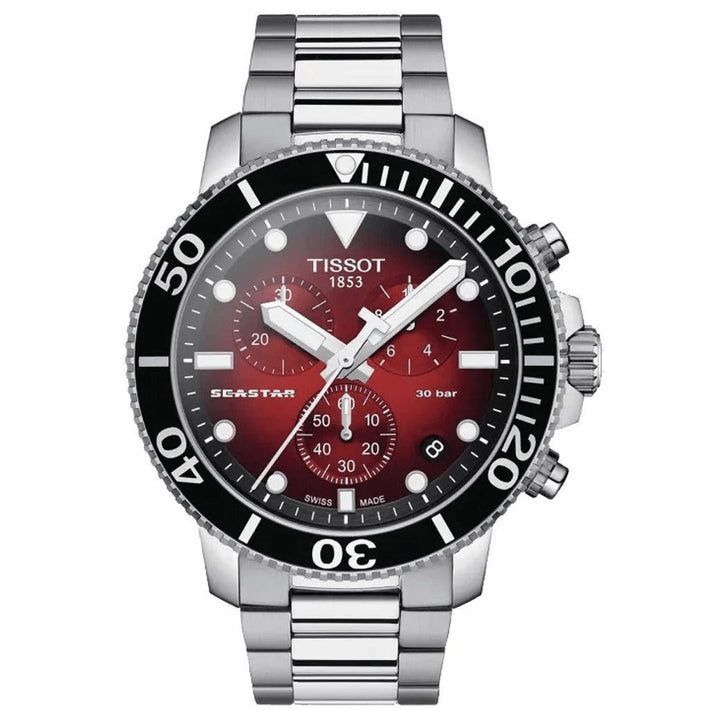 Tissot Seastar 1000 Chronograph — Red Dial | T1204171142100