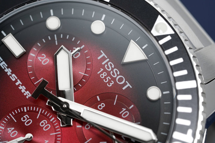 Tissot Seastar 1000 Chronograph — Red Dial | T1204171142100